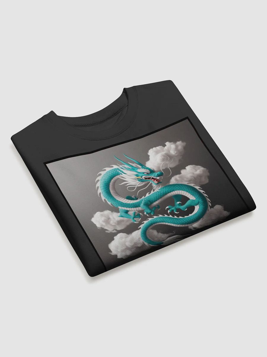 "Dragon's Fury: The Turquoise Chinese Dragon T-Shirt" product image (3)