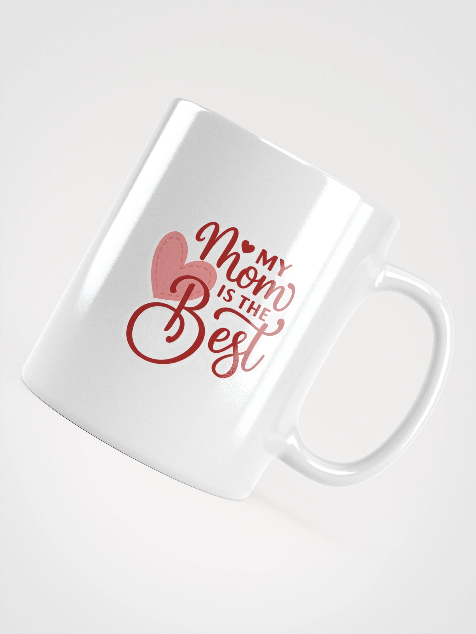 My Mom is the Best Mug | Heart & Script Font Coffee Cup | Cute Hand-Lettered Mother’s Day Gift product image (14)