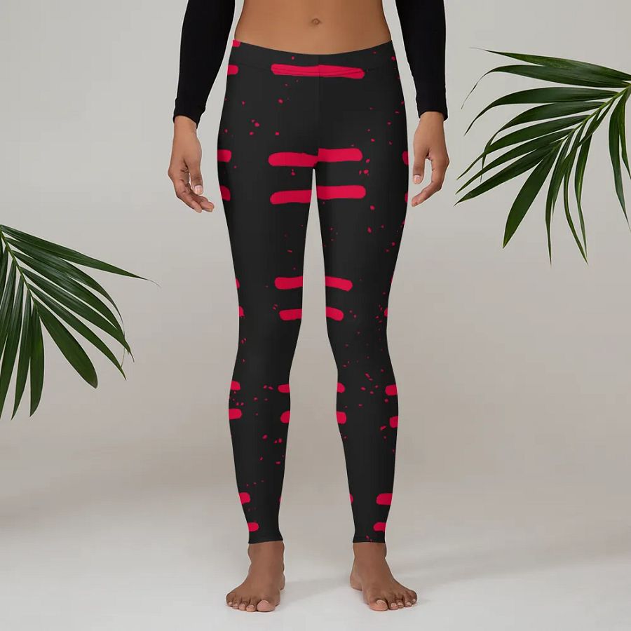 Leggings – Hand Drawn Seamless Geometric Pattern for a Trendy & Artistic Look product image (3)