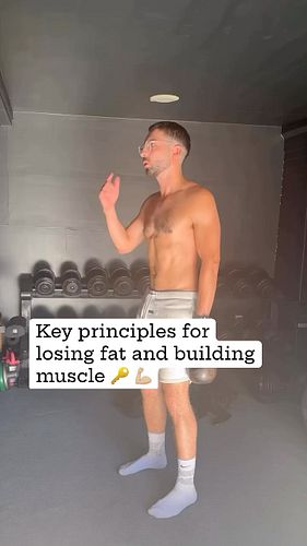 ‼️Key principles for losing fat and building muscle ‼️

📌 Save and share

1. Be in a calorie deficit:
In order for fat loss t...