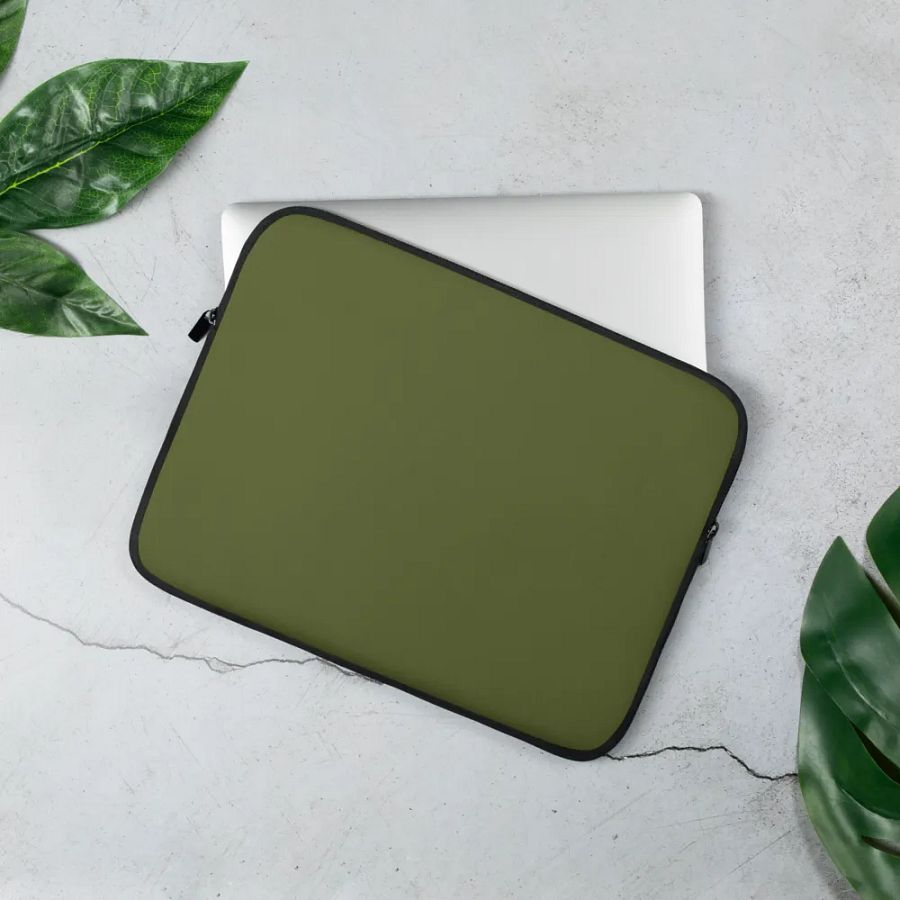 Green Laptop Sleeve product image (2)
