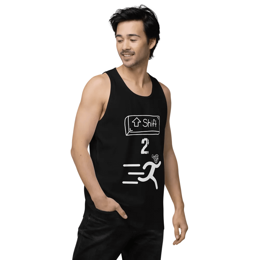 Shift 2 Run! Cotton Heritage Men's Premium Tank Top product image (4)