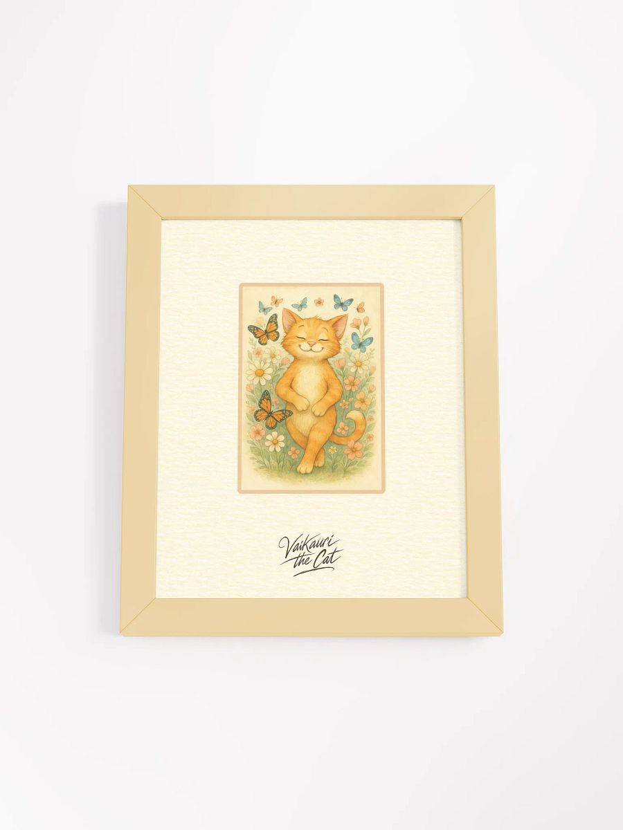 Vaikauri Cat Framed Artprint product image (1)
