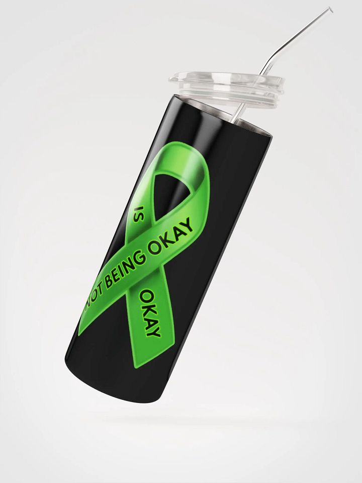 Green Ribbon Awareness Stainless steel Tumbler product image (4)