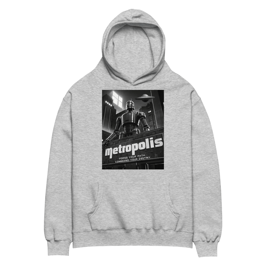 Forge Your Path, Command Your Destiny – Art Deco Robot Hoodie product image (8)