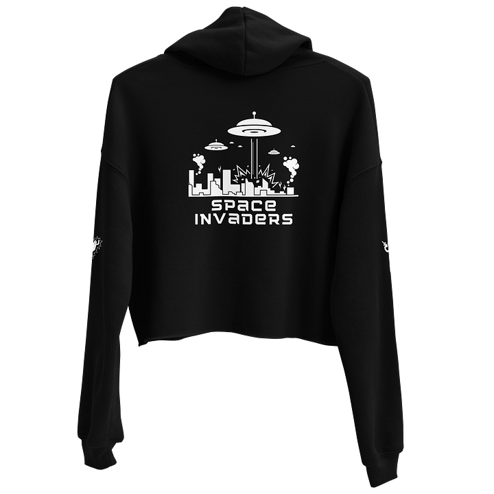 Space Invaders Crop Hoodie product image (1)