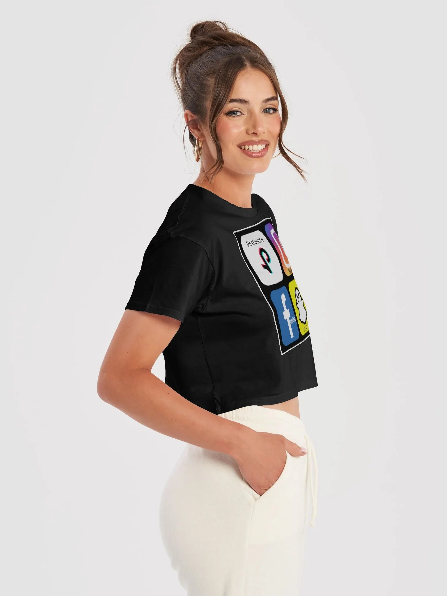 4 Apps of the Apocalypse Crop Top product image (6)