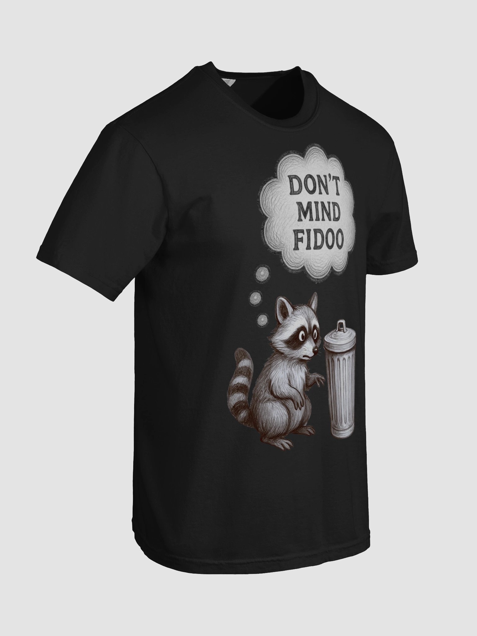 'DON'T MIND FIDOO,' Raccoon Trash Talk Garment Dyed Tee product image (8)