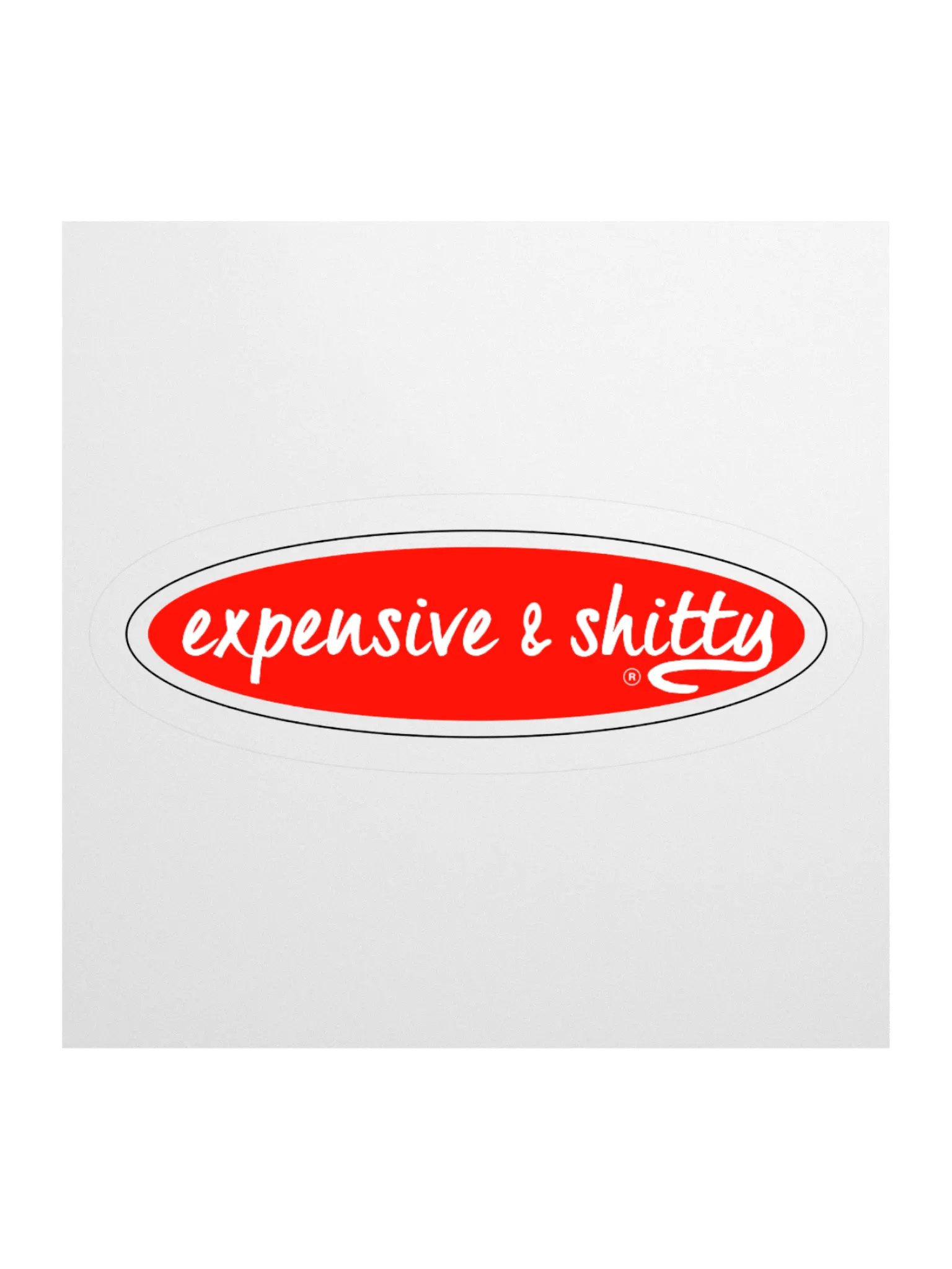 EXPENSIVE & SHITTY STICKER (SINGLE) product image (1)