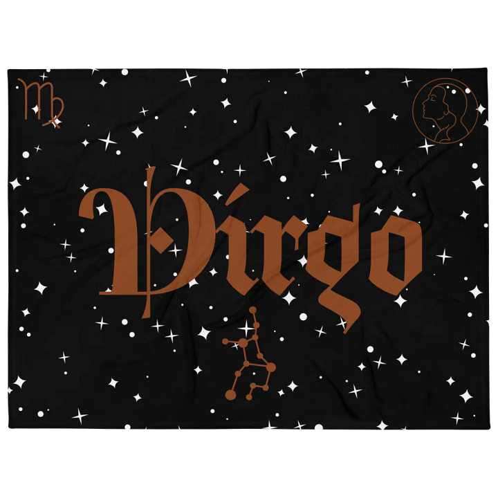 Starry Virgo Constellation Throw Blanket product image (1)