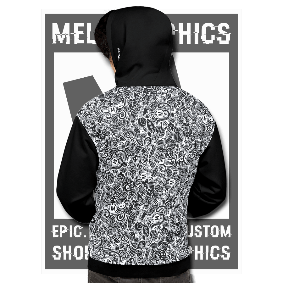 Dark Space Scribble - Ultimate Hoodie | #MadeByMELO product image (2)