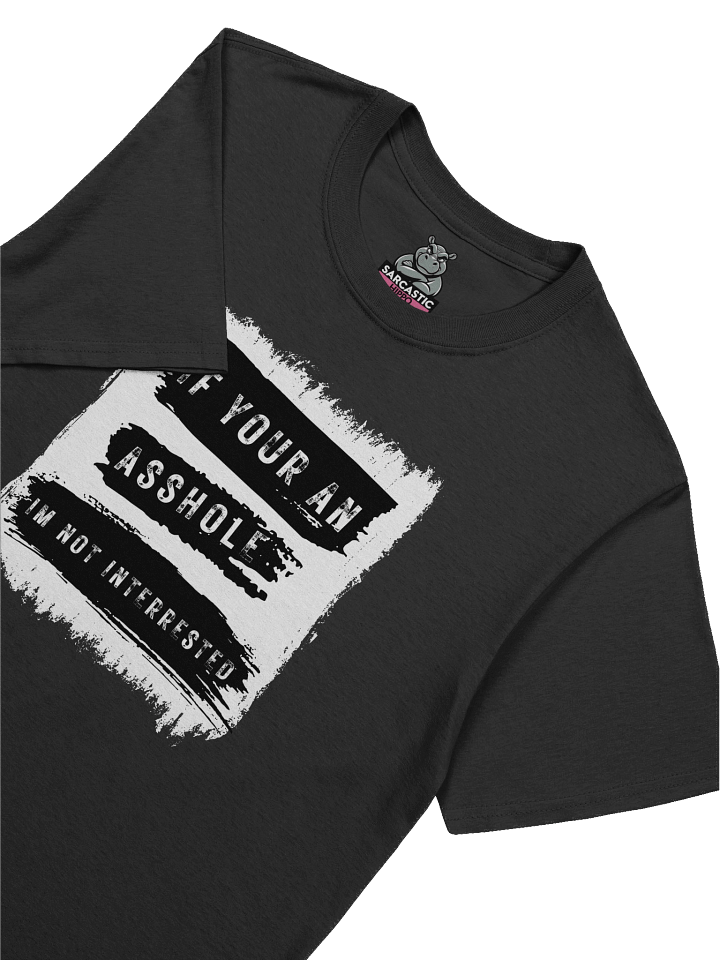 "If You’re an Asshole I’m Not Interested" T-Shirt – Savage Sarcastic Graphic Tee product image (1)