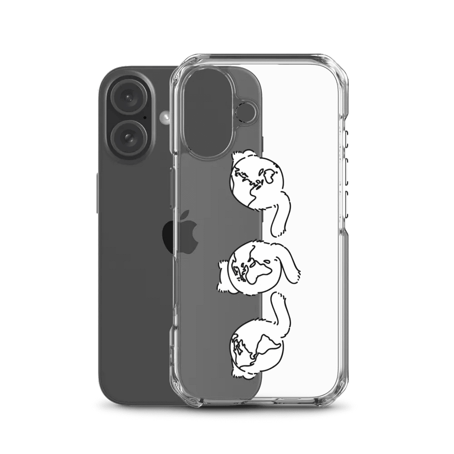 Planet Manul Trio - Clear iPhone Case product image (2)