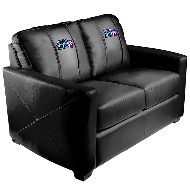 Silver Loveseat with Wild Aces Logo product image (1)