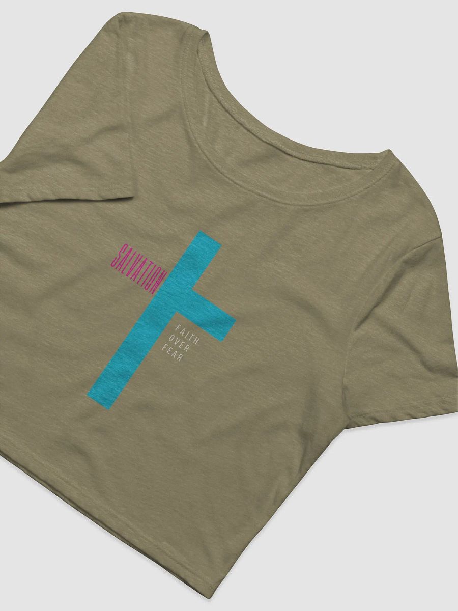 SALVATION: Women's Crop Tee (Faith Over Fear) product image (5)