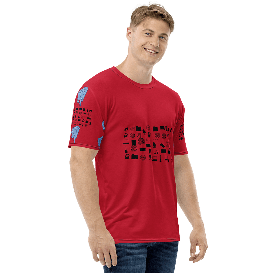Red Vlog Academy All-Over Print Crew Neck T-Shirt product image (4)