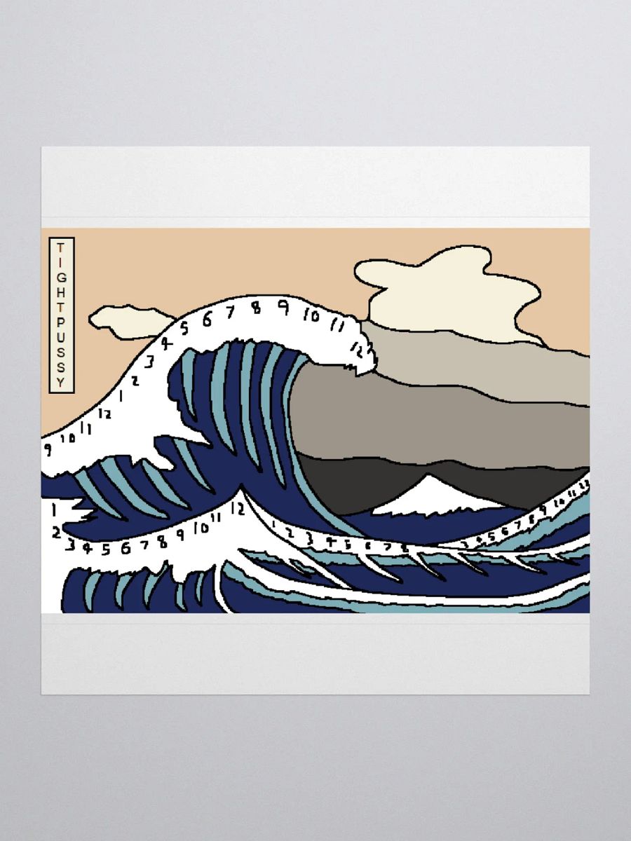 The Great Wave of Clockagawa Sticker product image (3)