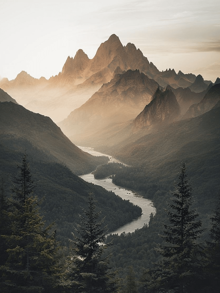 Mystical Valley Sunset Framed Poster product image (1)