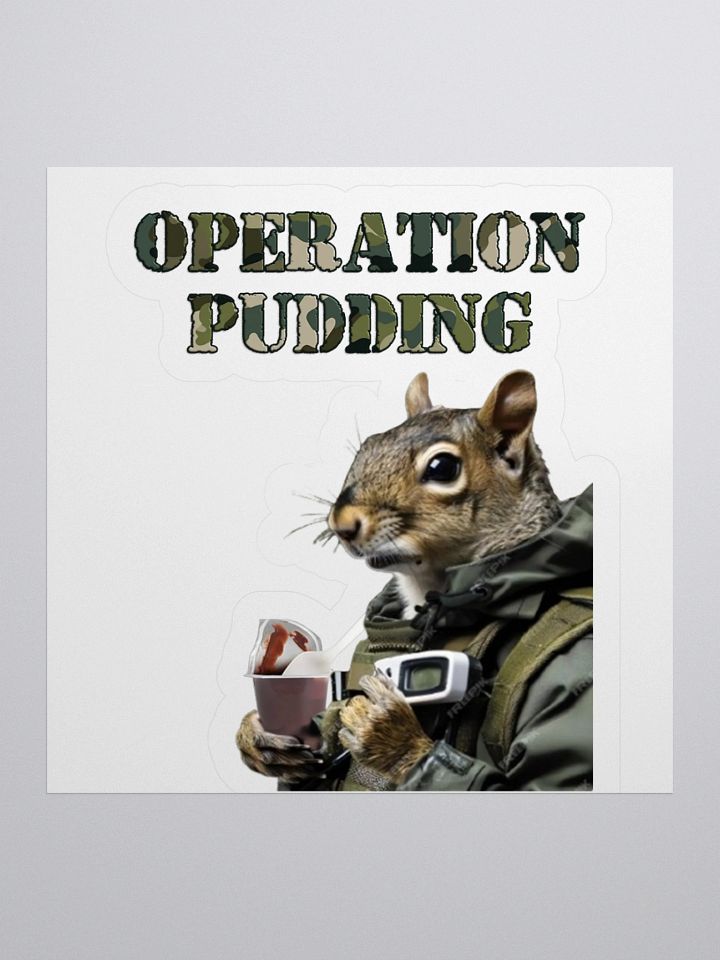 Waffles Operation Pudding - Sticker product image (2)