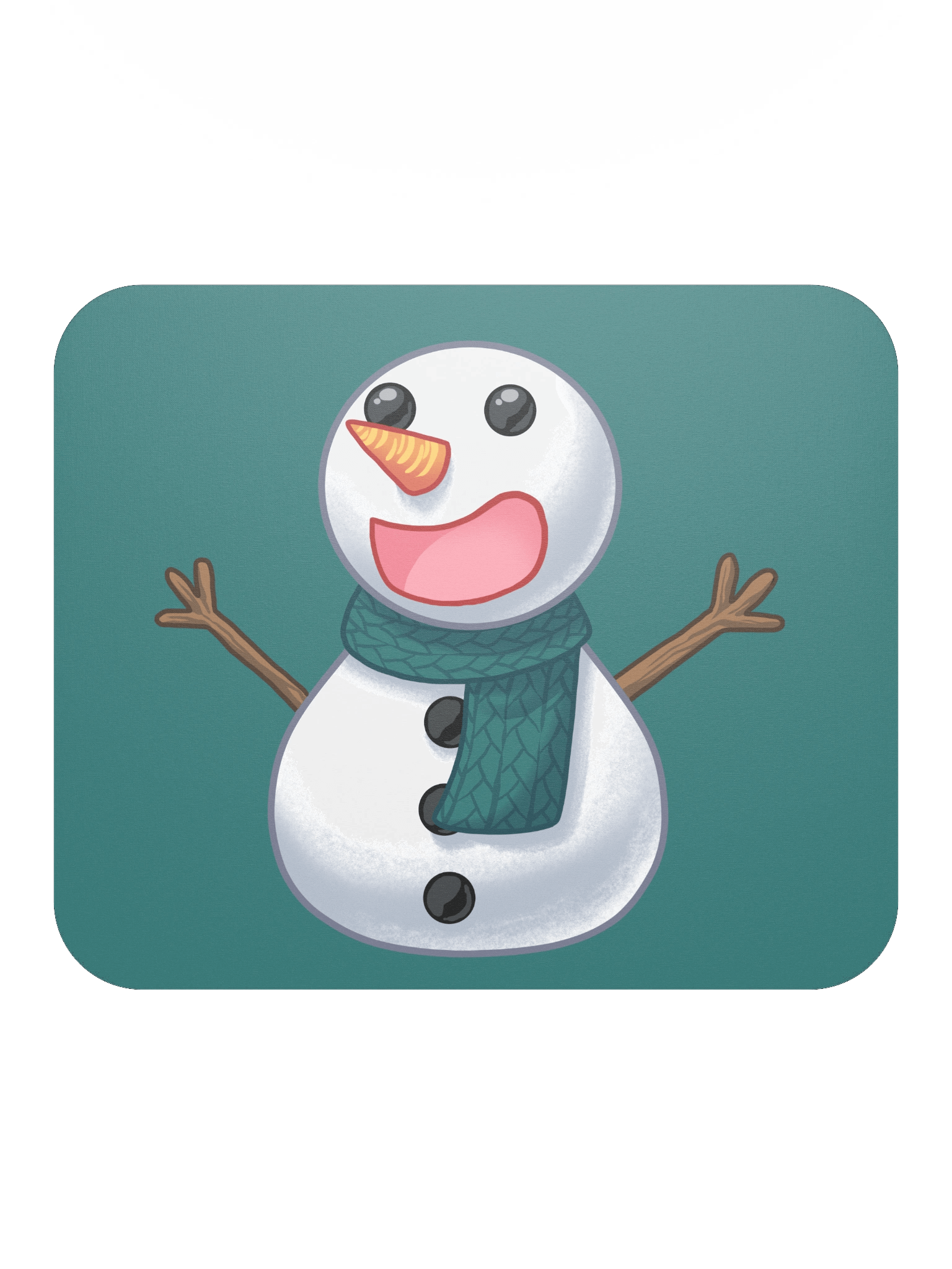 Happy Snowman Mouse Pad product image (2)