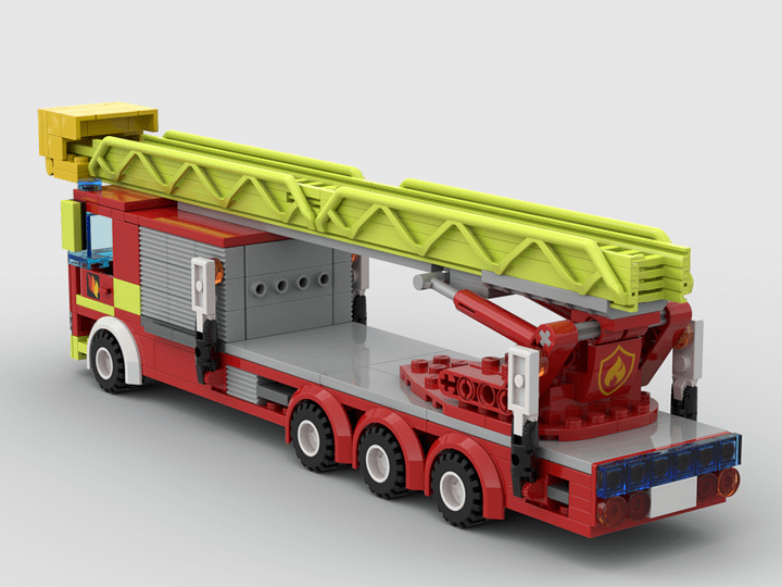 London Fire Brigade 64 metre Aerial Ladder Platform Digital Instructions and XML file for BrickLink Wishlist product image (2)