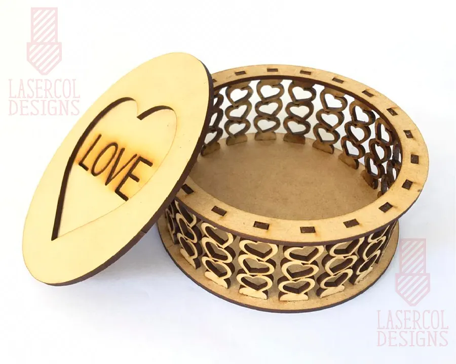 Round box (4 styles) - Laser Cut Files product image (5)
