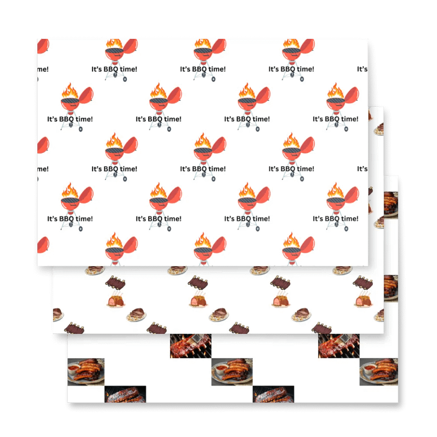 It's BBQ time Wrapping Paper product image (4)