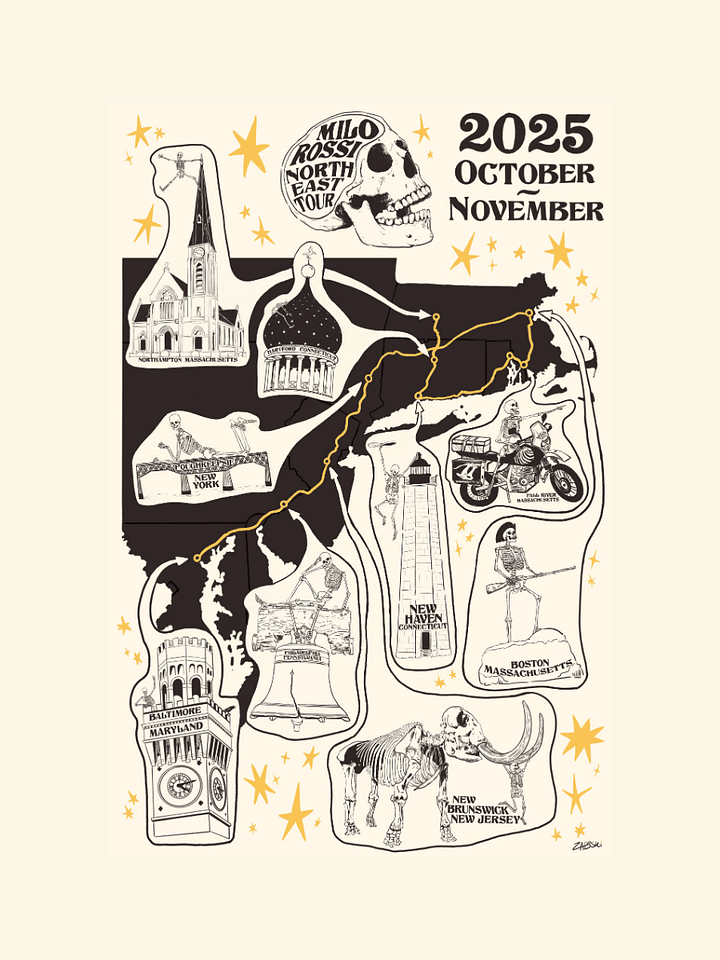 North East Tour T-shirt product image (1)