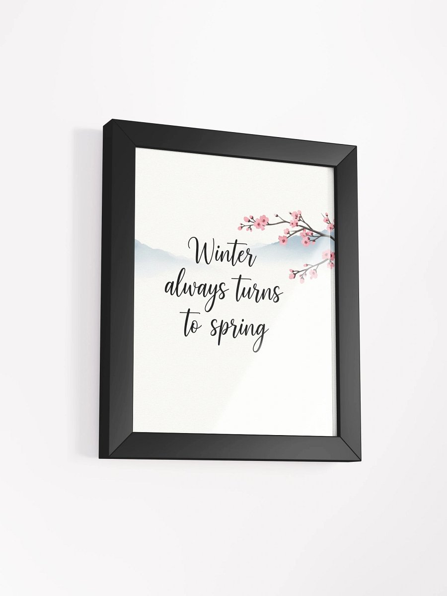 Nichiren Buddhism "Winter Always Turns to Spring" Framed Art product image (41)