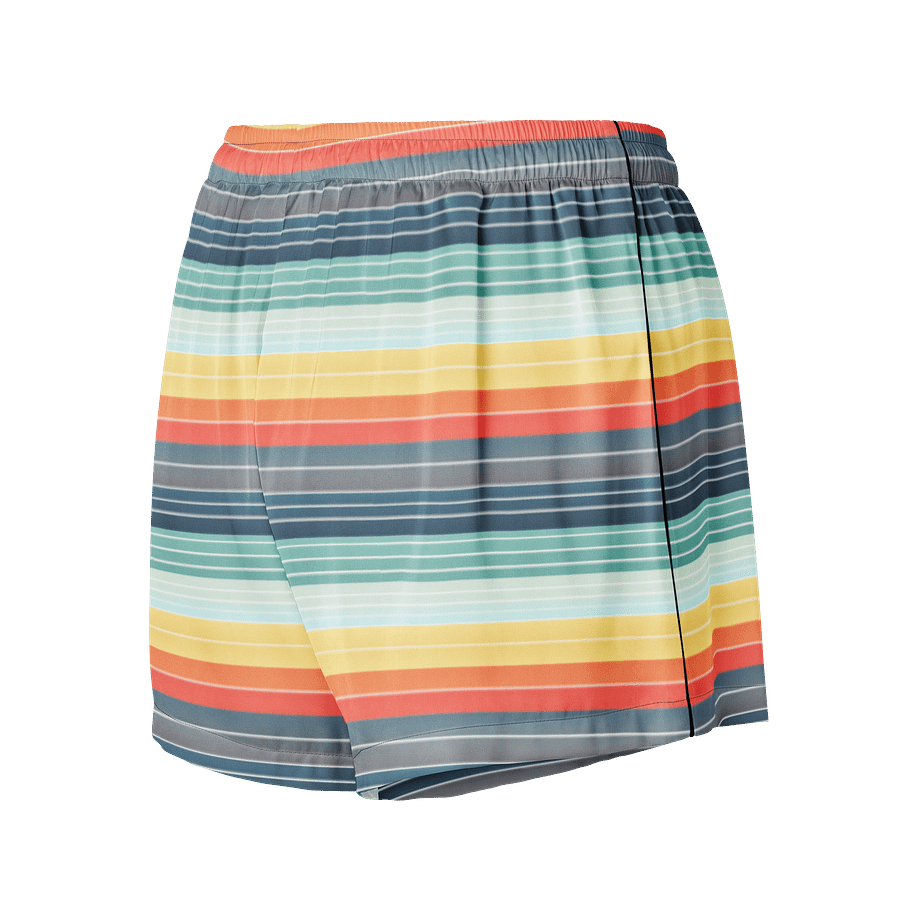 Stripey Pajama Shorts 70's Colors product image (2)