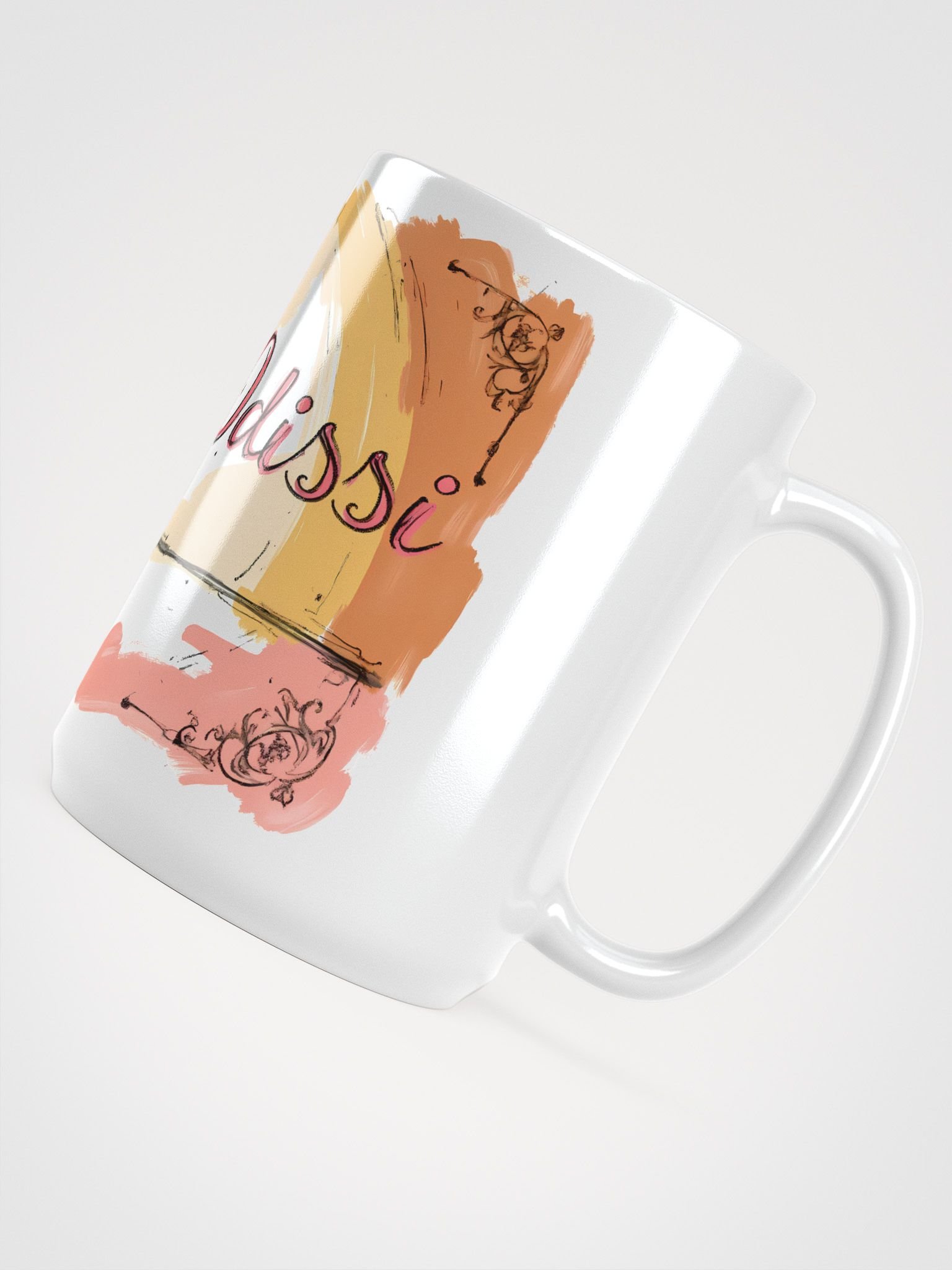 Graceful Odissi Dancers | Duo Performance Art Print Glossy Mug product image (4)