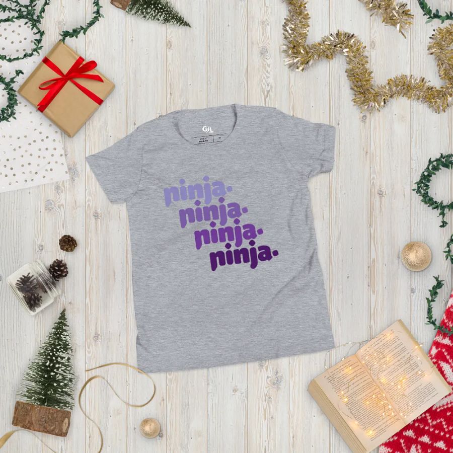 Quad Ninja Kids Tee: Purple product image (6)