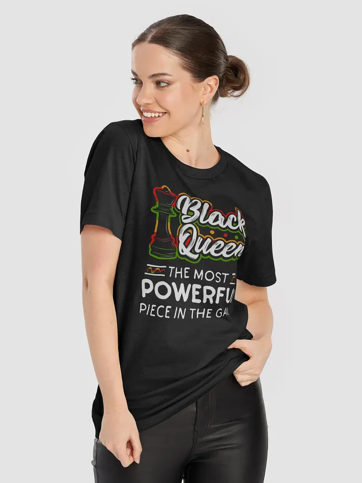Black Queen T-Shirt – Black pride Juneteenth Meets Chess Strategy product image (2)
