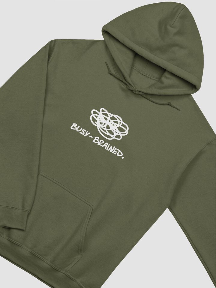 BUSY-BRAINED (white design) classic hoodie product image (49)