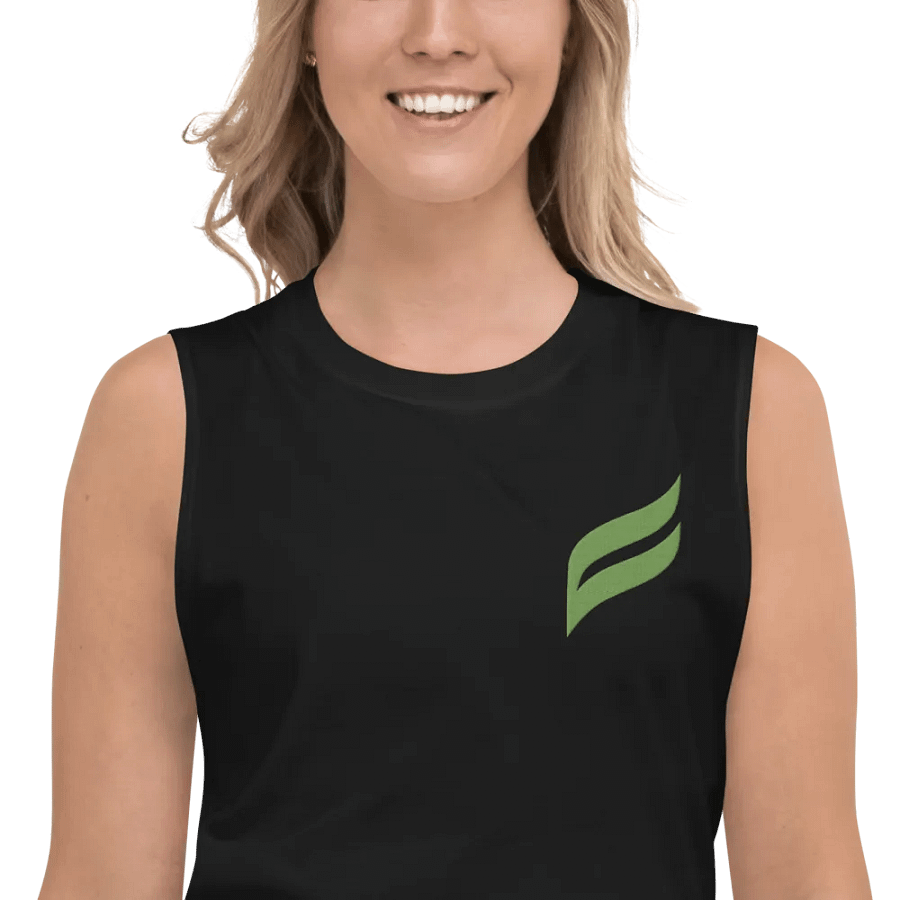 gym bro tank (embroidered logo) product image (5)