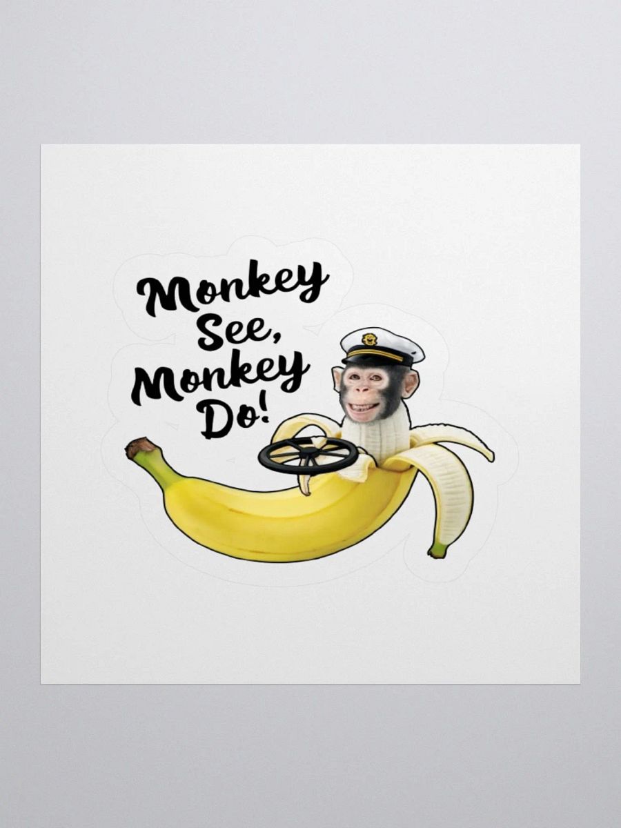 Monkey See, Monkey Do! Banana Sticker product image (1)