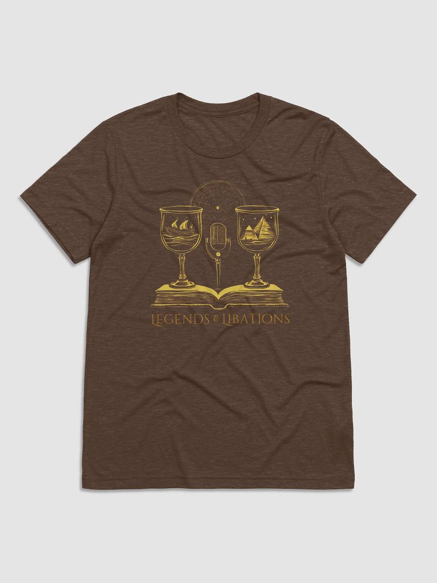 Legends & Libations Gold Logo Bella+Canvas T-Shirt product image (1)