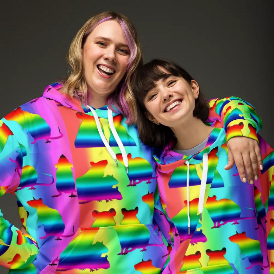 Rainbowed rats hoody product image (5)