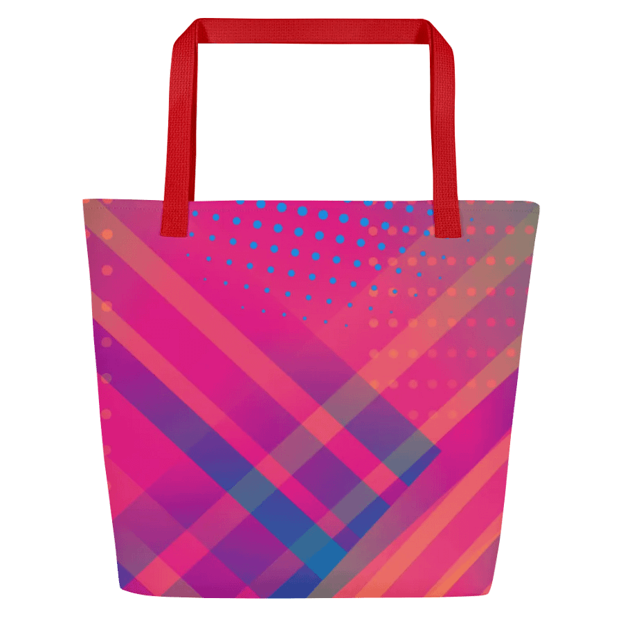 Vibrant Geometry All-Over Tote bag for trendy moms colleagues product image (1)