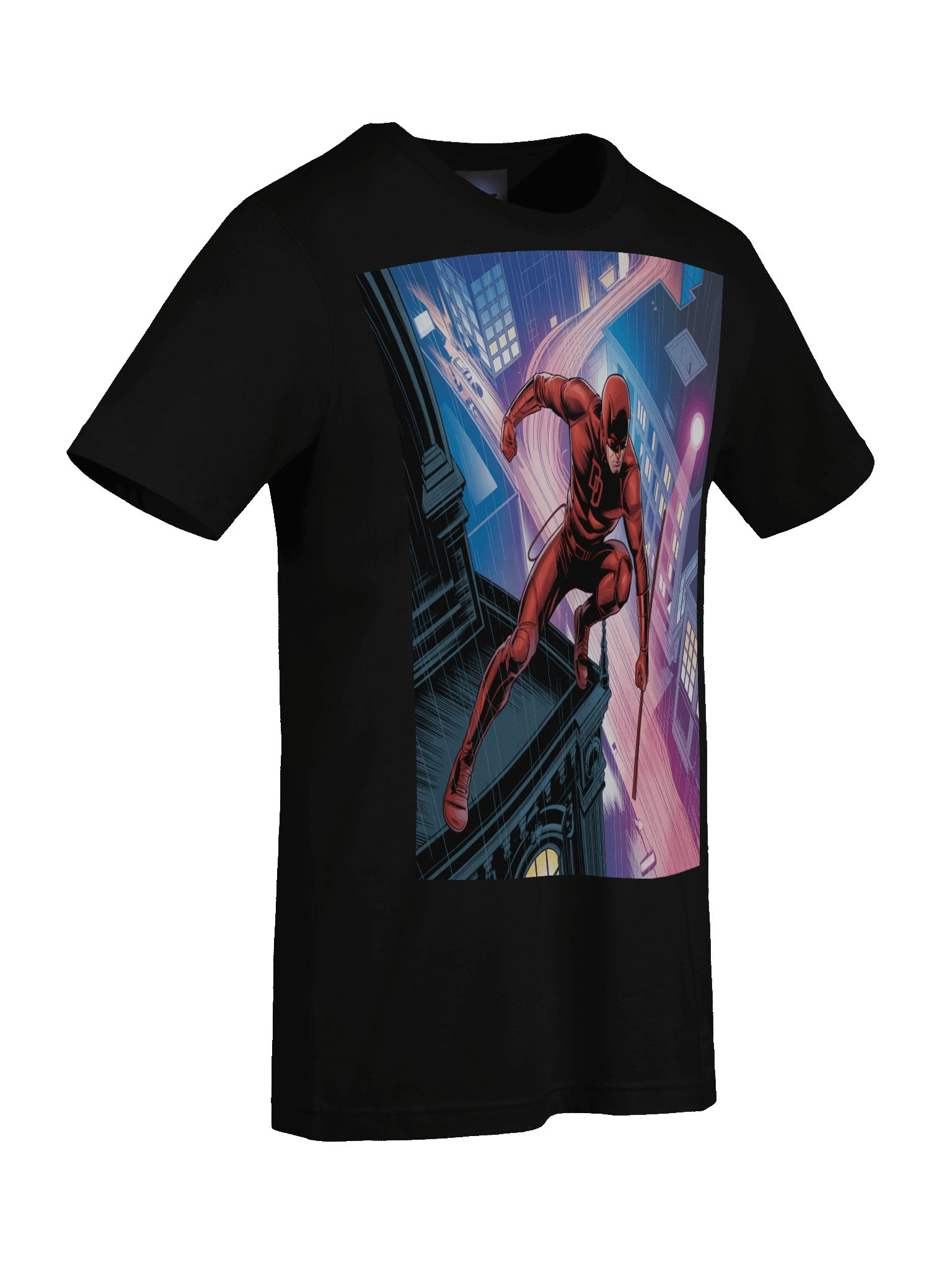 Daredevil's Neon Leap – Premium Supersoft T-Shirt product image (9)
