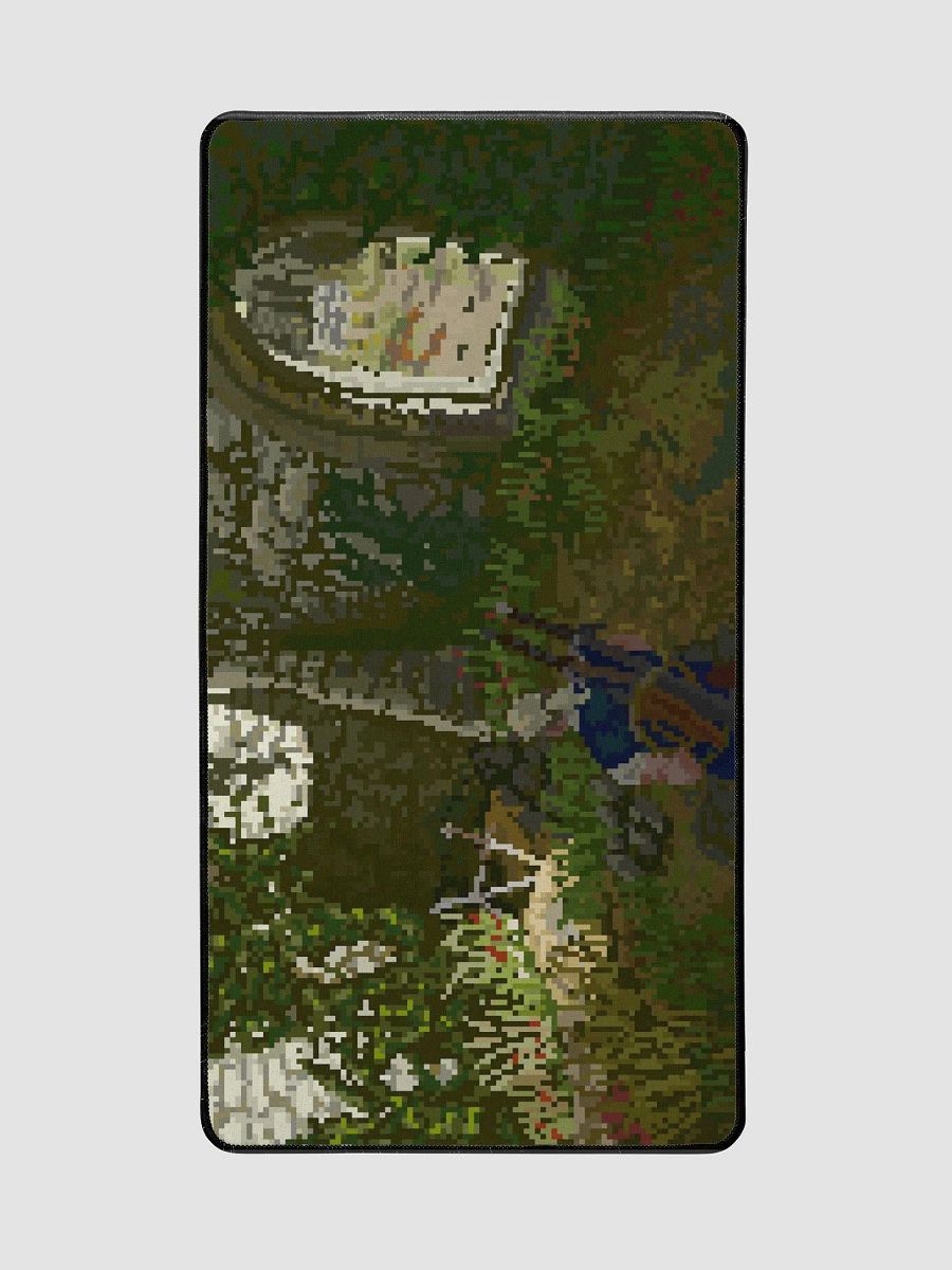 "Geralt Meditating in Abandoned Grounds" Desk Mat product image (2)