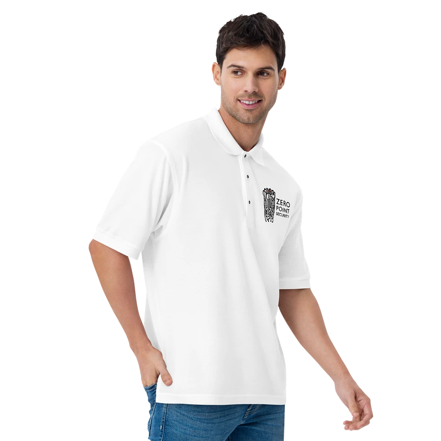 Zero-Point Polo Shirt (White) product image (12)