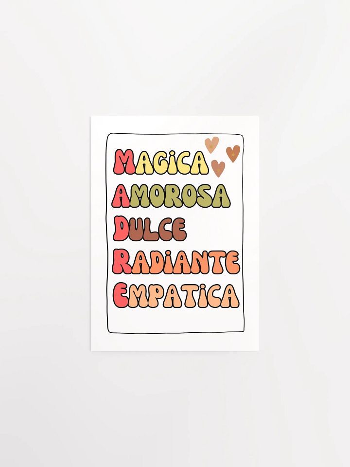 Mother’s day acrostic Boho Design paper poster product image (1)