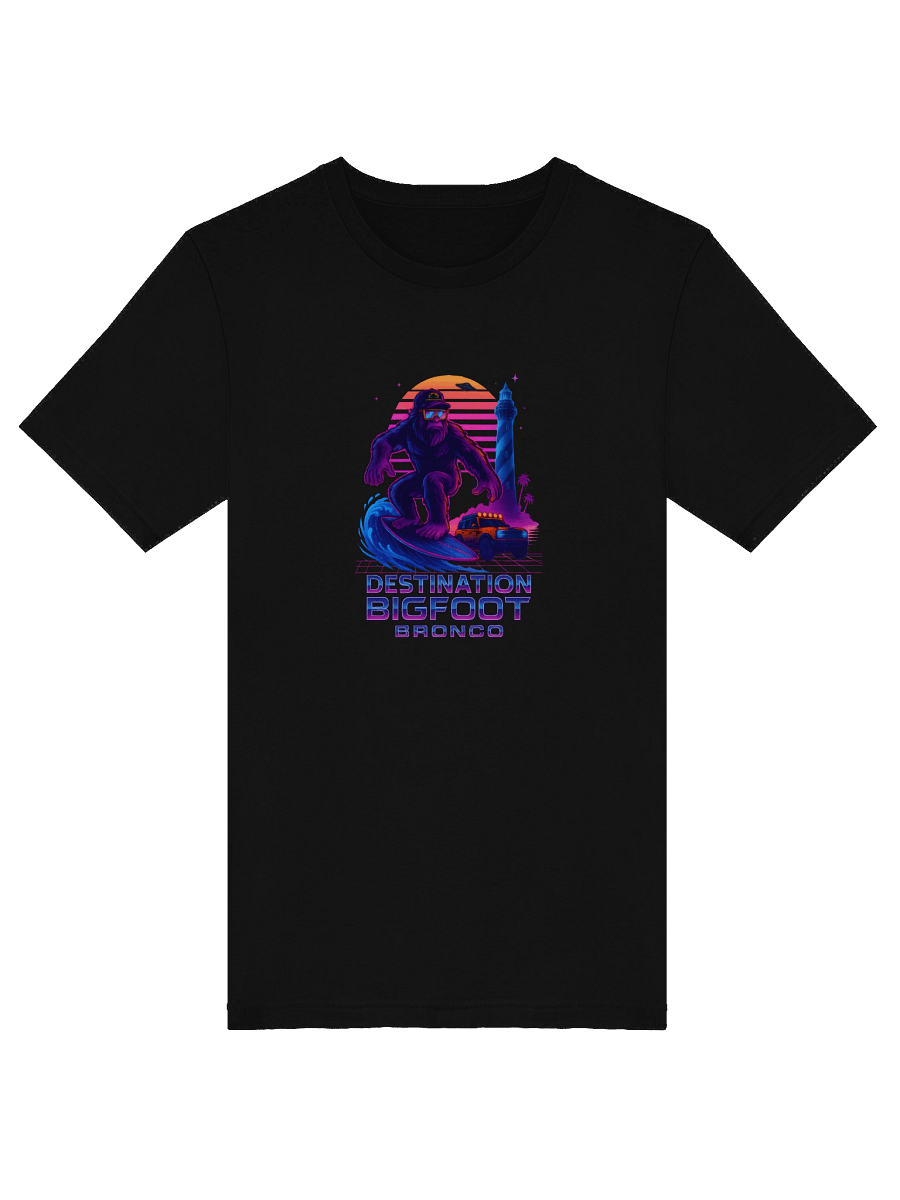 Destination Bigfoot Bronco Full Frontal Synthwave T-Shirt (Multiple Colors Available) product image (5)