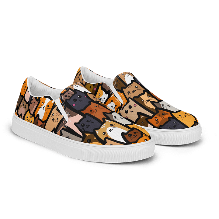 "Cats" Canvas Slip On Shoes (Men's) product image (2)