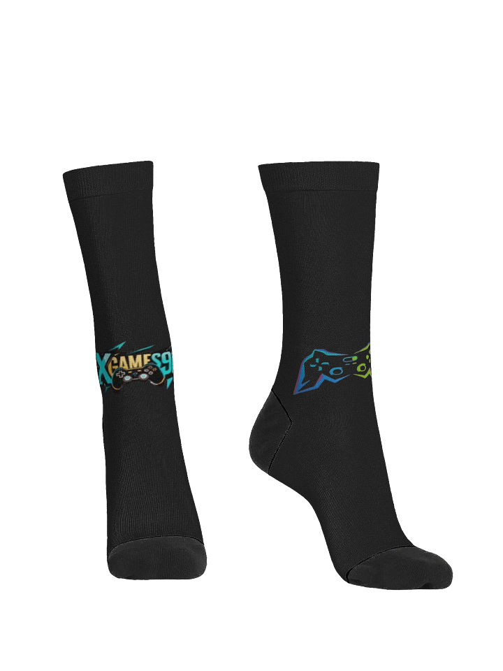 Geometric Gaming Crew Socks product image (2)
