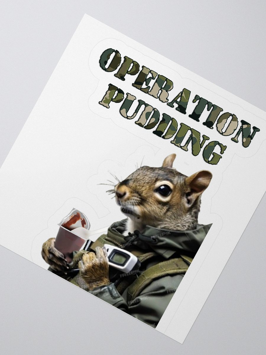 Waffles Operation Pudding - Sticker product image (4)