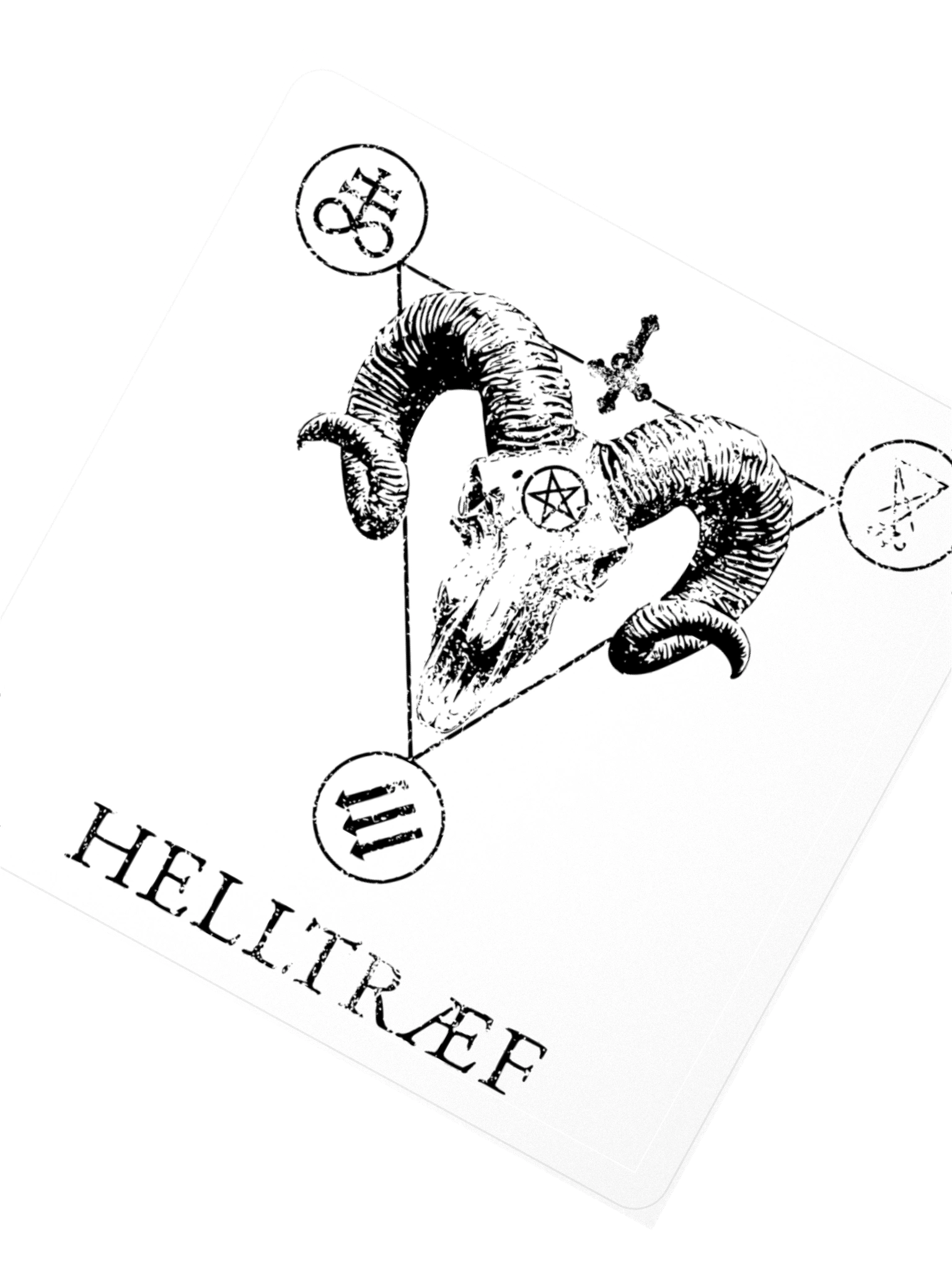 Helltræf Logo (Black) Sticker product image (6)