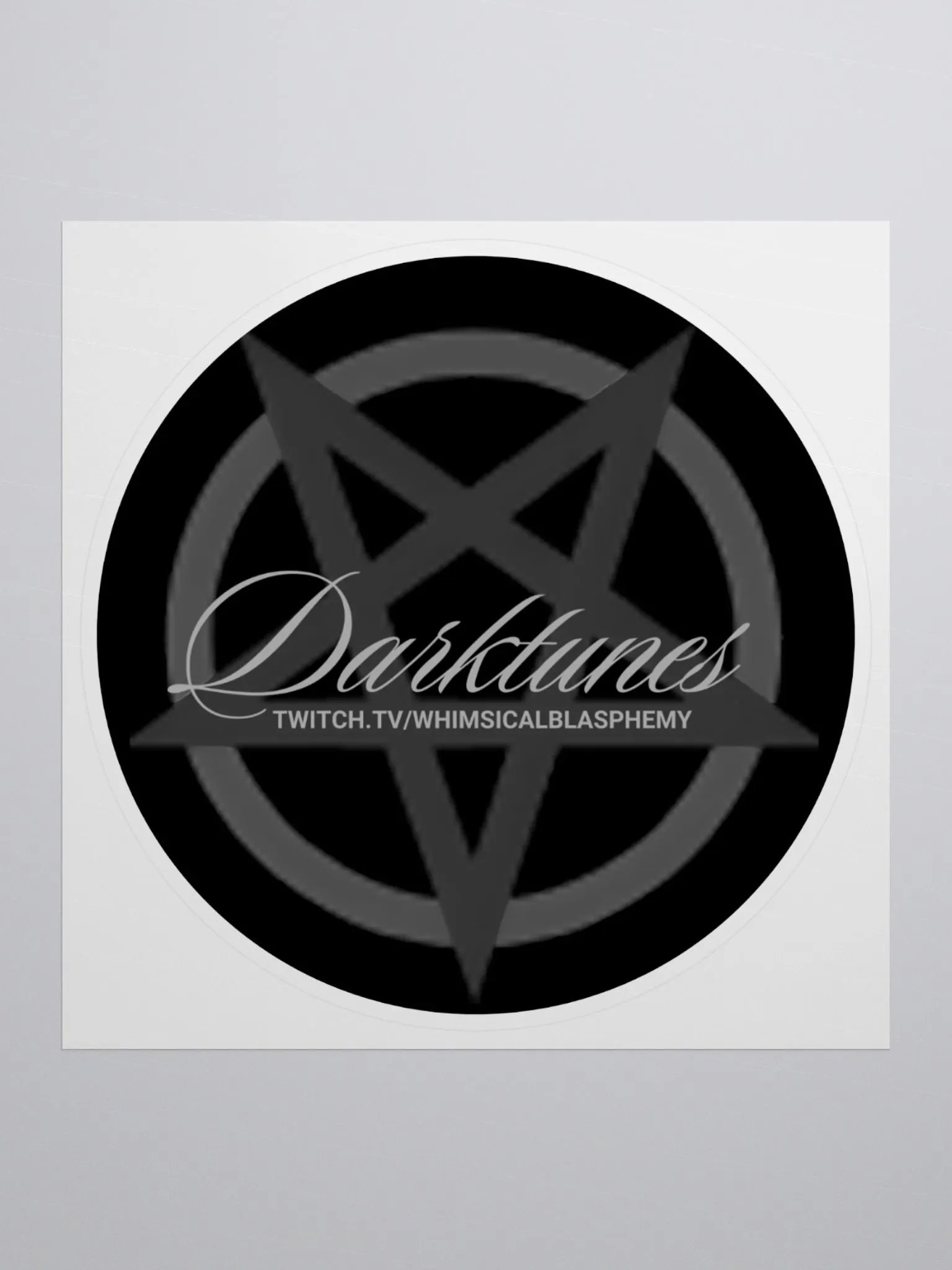 Darktunes pentagram sticker product image (1)