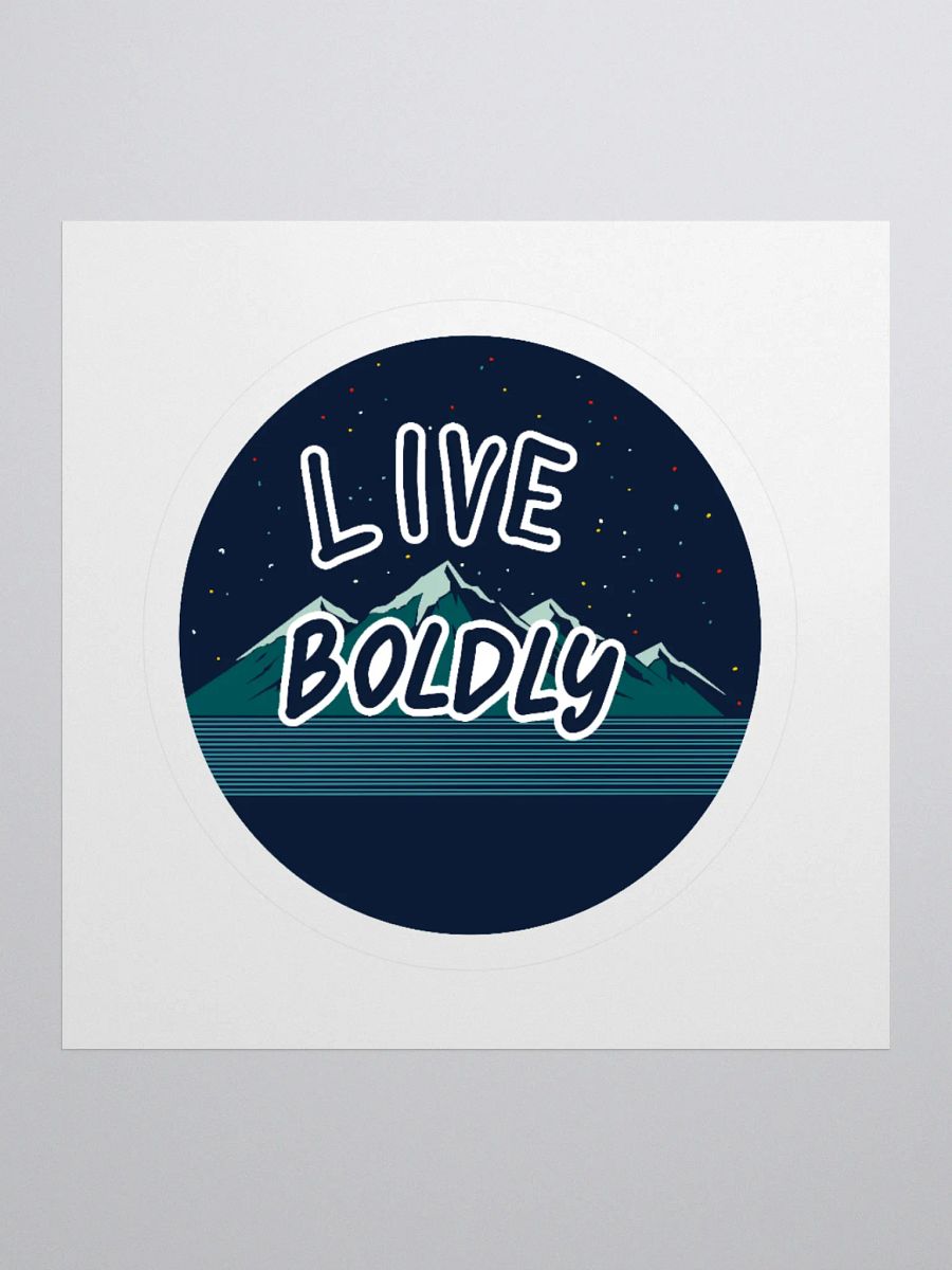 Starry Mountain Live Boldly Kiss Cut Stickers product image (1)